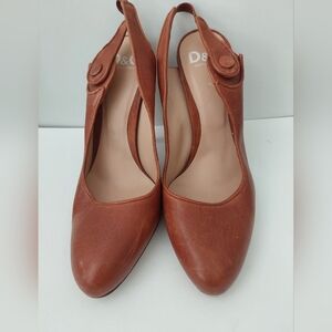 D&G Women's Brown Leather Heels